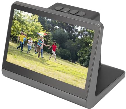 Filmscanner 24 MP, Film- und Diascanner mit 7-Zoll-LCD-Display, Integriertem 16-GB-Speicher, Konvertierung von 135 Filmen, 126KPK-Filmen, 110 Filmen, Super8-Filmen, Monochrom,