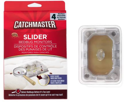 Catchmaster Détecteurs Punaise Lit | Produit Puissant Contre Nuisibles | 4 Pièces | Compatible Housse Protection