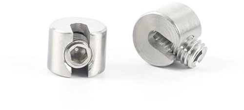 2PCS Steel Wire Rope Fixing Clips,Stainless Steel Lock Cable Clamps Clip for Rope Fastening 5mm