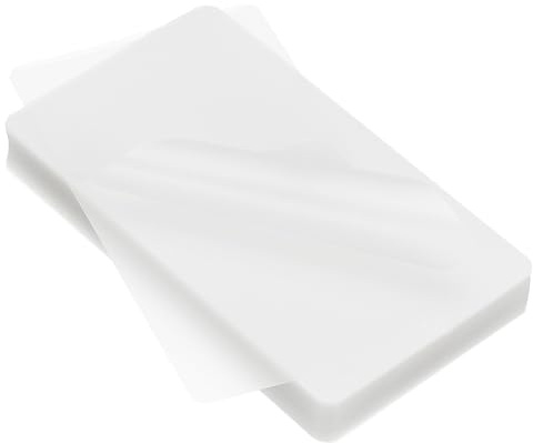 PATIKIL Pellicole termiche per laminazione, 100 pezzi, trasparenti, 5 ml, 2,4 x 4,2, adatte per formato carta d'identità, per laminazione, foto e carte di credito, fai da te