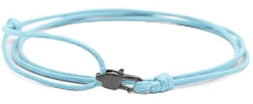 TRIPLE K&S Dünnes Wickel-Armband Herren & Damen mit Karabiner-Haken Verschluss Handmade - Maritimer Surfer Schmuck - Minimalistisches Stoff-Armband - 100% Wasserfest & verstellbar