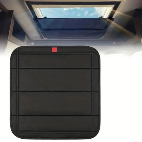 Zilimontt Parasol para ventana de tragaluz para caravana, 41 x 41 cm, cubierta opaca plegable para caravana, cubierta de techo de caravana, protección contra rayos UV, cubierta de ventilación para