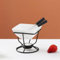 FGXY Chocolate Fondue Mug, Candle Fondue Set, Cheese Fondue Sets, Chocolate Melting Pot, Bring Two Forks, a Candle, a Bowl, and a Shelf, Used for Melting Chocolate, Ice Cream, Cheese, Etc (200ml)