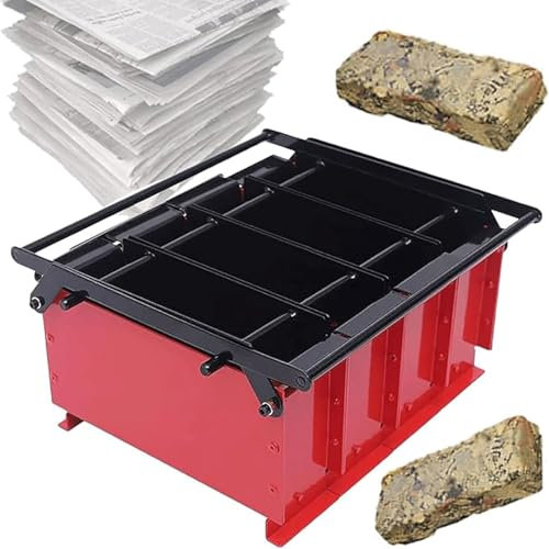 XCSCUK Paper Log Briquette Maker, Recycler Le Journal Briquette Maker, Paper Log Brick Maker pour Chauffage Fire Stove Home Garden Fiche