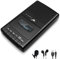 Portable Cassette Player Tape Recorder,Retro Shoebox Tape Recorder Style with Stand-Alone Microphone & Built-in Speaker,Cassette Tape Player with Headphone Jack,Retractable Handle (Black)