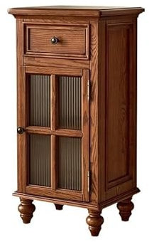 ADERFETBI Bar Cabinet Wooden Retro Wine Cabinet Living Room Wall Wine Red Wine Display Cabinet, Suitable For Bar Cafe Wine Rack