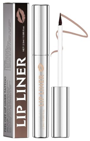 SONGQEE Lip Liner Stain Peel Off With Rich And Anti-Smudge Formula,Peel Off Lip Liner Stain Precise Application,LipLiner With Silky Texture,Hyaluronic Acid Peel Off Lip Stain (#2 Neutral Mauve)