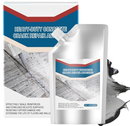 100g Concrete Crack Filler,Waterproof Concretes Repair Sealant,Heavy-Duty Concrete Crack Repair Adhesive,Liquid Cement Cra/ck Filler Outdoor,Concr/ete Bonding Agent,Quick-Drying Sealing Adhesive