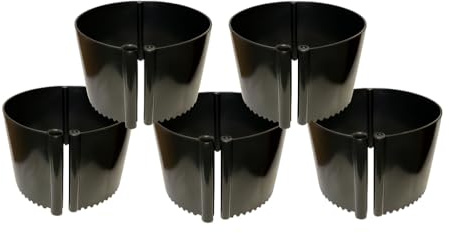 5 Pack Plant Rings for Outdoor Plants – Interlocking Planting Grow Rings | Garden Rings for Plants Support and Soil Moisture Retention – Grow Rings for Plants | Made in USA
