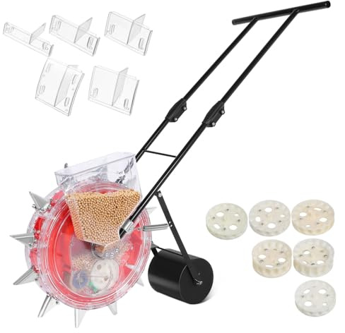 BESPORTBLE Hand Operated Seeder Planter Roller Garden Spreader Broadcast Spreader Sowing Tool