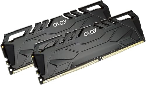 OLOy DDR4 RAM 16GB (2x8GB) Black Owl 3200MHz CL16 1.35V 288-Pin Desktop Gaming UDIMM (MD4U0832161BJ0DA)