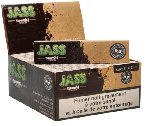 Jass feuille à rouler Brown 50 carnets (32 feuilles par carnet)