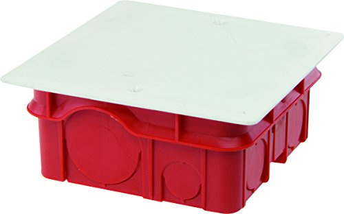 Legrand 089271 Boîte Complète Batibox Maçonnerie pour Dérivation Rectangulaire, 85mm x 85mm x 40mm, Blanc