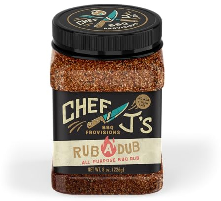 Chef J's BBQ Provisions Rub-A-Dub, All-Purpose BBQ Rub Seasoning, 8 oz
