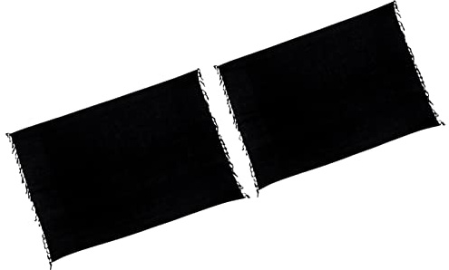 Ciffre Premium Sarong Pareo omlottkjol Strandhandduk Lungi Dhoti Vanlig Opak Enfärgad Svart