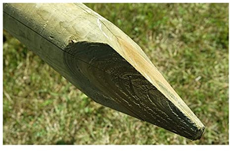 F&G Supplies Round Fence Posts | 1.8m (6ft) x 75mm | 20 Pack | Pressure Treated Wooden Stakes