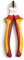 SATA ST70233ST Alicates de corte diagonal aislados VDE de 7 pulgadas con cuerpo de acero al cromo vanadio y mangos antideslizantes de doble material
