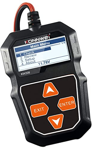 Perfeclan 12V Batterietester CCA100~2000 12 Volt Batteriewerkzeuge Unterstützung 8 Sprachen kW208 Kfz-Batterieanalysator für ATV SUV Auto LKW