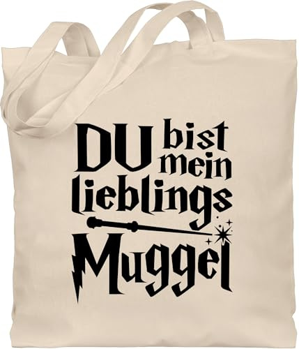 Shirtracer - Baumwolltasche - Statement Sprüche Kinder - Du bist mein Lieblingsmuggel schwarz