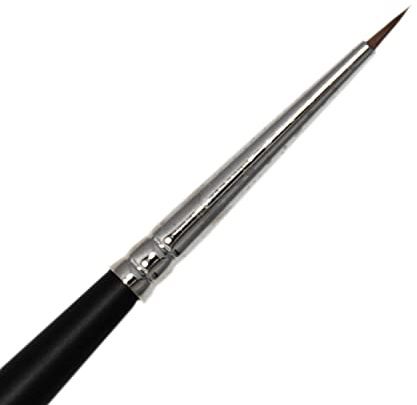 Grimas Profi-Schminkpinsel Rotmarder MR00, rund, 0.5mm Breite, hochwertiger Pinsel, sehr elastisch, für alle Arten von Make-Up geeignet, ideal fürs Kinderschminken