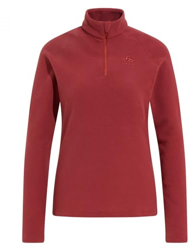 Odlo Damen Langarm Shirt mit Reißverschluss RIGI, Spiced Apple, XS