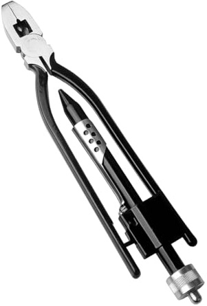 POFET 6-Zoll-Drahtdrehzange,Drahtzange, Drahtwirbelzange, Drahtwirbelzangen mit Federrückzug und Feststellbacken, Hartstahl Twisting-Zange Drahtwirbelzange Drillzange ür Sicherheitsdraht