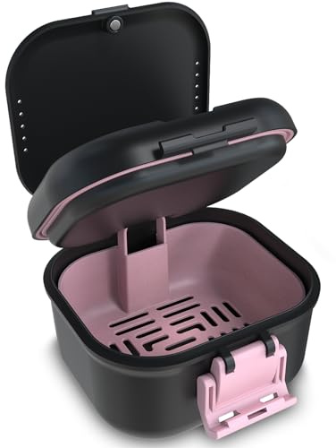 BVN Auslaufsichere Prothesenbox mit Abtropfkorb – 2-in-1 Reinigungsbad & Aufbewahrungsbox. Ideal für Zahnersatz, Aligner & Retainer. Kompakte Reise-Zahndose
