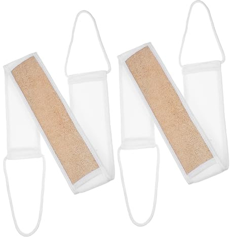 minkissy 2 Piezas Exfoliante De Lufa Espalda Lufa Natural Para Lavar La Espalda Exfoliante Corporal Cuidado Personal El Baño