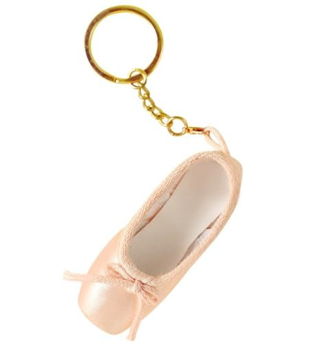 Mini Satin Spitzenschuhe Schlüsselanhänger Ballettschuh Niedlicher Schlüsselanhänger Ballettzubehör Ballett Charm Kette Taschenanhänger Ballett Geschenk