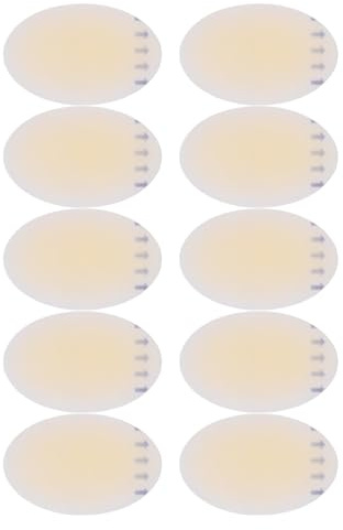 10 Stück Blasenpflaster, Weiches Gel Blasenpolster, Fersenkissen mit Anti Reibungs Design, Tragbar für Finger, Zehen (44 X 69 mm)