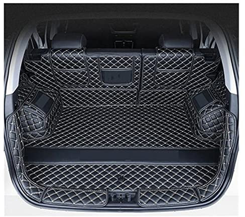 Kofferraumschutz Matte Made Leder Kofferraum Matten Für Mercedes Für Benz Glc Für 2017 2018 2019 2020 2021 Auto Cargo Liner Zubehör Kofferraummatten (Color : Schwarzbeige)
