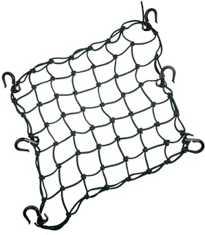 Partuto 1pcs 40x40cm 49 Holes Motorcycle Luggage Cargo Net Green Replacement