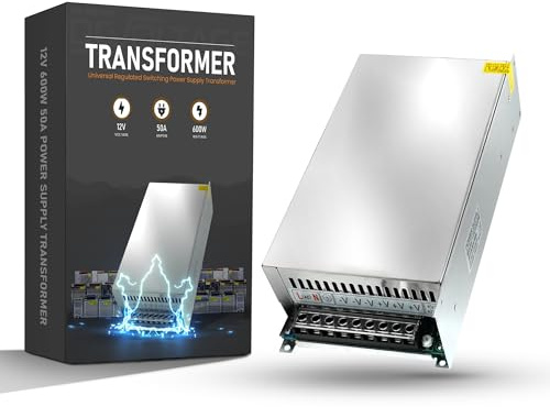 DCVOLTAGE 12V 30A 360W, fuente de alimentación de conmutación regulada universal, fuente de alimentación de transformador de protección IP20 para transformadores de controlador LED de CA 110-220V a CC