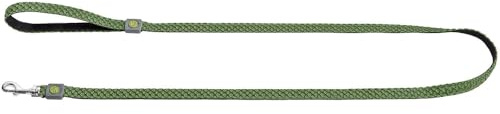 HUNTER Hilo Hundeführleine | Nylon & 3D Mesh-Material, mit Handschlaufe, ideal für City & Training, Farbe: Lindgrün, Größe: 15/140