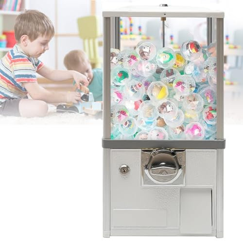 richigblosmum Distributore Automatico, Distributore di Caramelle a Gettoni, Distributore di Caramelle, Distributore di Premi Commerciali, Distributore di Giocattoli in Piccole Capsule,White