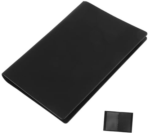 Gadpiparty Loose-leaf Notebook Pu Cover Lined Journal Black Fountain Pen Friendly School Supplies Business Notebook