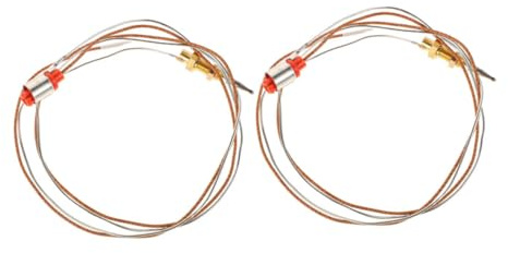 Homoyoyo Termocoppia di Ricambio per Fornello Gas, Sensore in Acciaio Inossidabile, 2 Pezzi, Dispositivo di Protezione Fiamma per Cucina