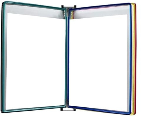 RSRSR Flipchart-Ständer, Flipchart-Displayständer, magnetischer, an der Wand montierter Zeitschriftenständer, A4-Schilderdisplayhalter, Mehrfarbig