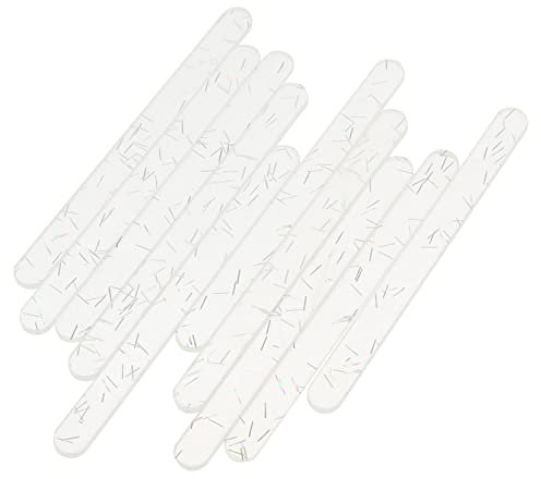 HOMSFOU 20stücke Acrylstäbchen Für Gefrorene Leckereien Wiederverwendbare Diy-eiscreme-stiele Zum Selbermachen Mini-bastelstäbchen Zur Dekoration Einfach Zu Reinigen Pflegen