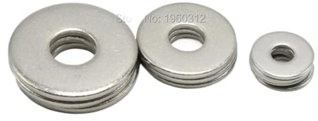 1-50 arandelas planas grandes de acero inoxidable 304(M24 1pcs)