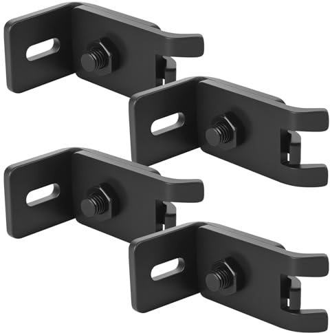 4 Pz Staffe per Montaggio di Recinzioni a Doppio Filo, Connettori Angolari per Recinzioni a Doppio Filo Accessori, Staffe di Collegamento a Parete per Pannelli in Rete Accessori