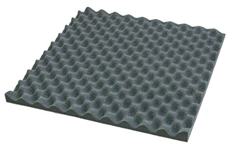 Noppenschaum Akustikschaumstoff Tafeln 50 x 50 cm schwarz anthrazit 7cm 1m² = 4 Stück