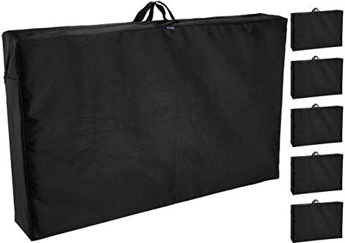 Brubaker Borsa Protettiva Premium/Sacchetto per Sedie da Giardino - Robusto Tessuto Oxford 600D - Impermeabile - 97 x 59 x 16 cm - Set da 6