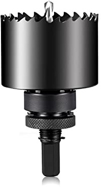 SYDARSYN 71mm Sega a Tazza Bi-metallica Seghe per Trapano con Trapano di Posizionamento per Legno, metallo morbido, Lamiera di Alluminio, Tubo, PVC e Plastica