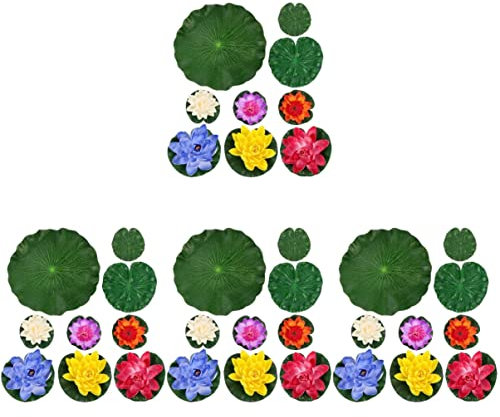 POPETPOP 36stücke Teiliges Künstliche Wasserlilien Für Teichdekoration Schwimmende Lotusblumen Garten Aquarium Und Hochzeiten