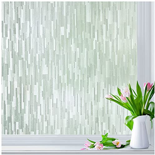 Lifetree Frosted Window Film - Privacy & Anti-UV Protection Film for Glass Windows, Self-Adhesive Opaque Decorative Film, Ideal for Home Office or Bathroom 60 * 300cm