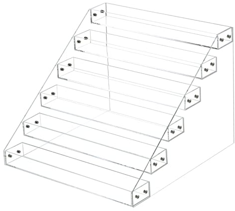 Sourcing Map Acrylic 6 Tier Spice Drawer Organizer, Spice Rack Shelf Cabinet Storage, Kitchen Can Organization, Countertop, Pantry, Clear