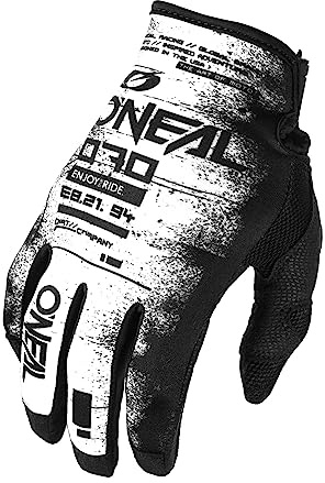 O'NEAL | Guantes Ciclismo y Motocross | MX MTB FR Descenso | Ajuste para máximo Confort, Material Transpirable | Guante Mayhem SCARZ V.24 | Adulto | Negro Blanco | Talla XL