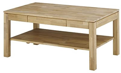 möbelando Couchtisch Salem aus Massivholz in holzfarben. Abmessungen (BxHxT) 115x54x70 cm