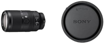 Sony E 70-350mm f/4.5-6.3 G OSS | APS-C, Zoom, Super Telephoto Lens (SEL70350G) & ALC-R1EM Rear Lens Cap for E Mount Lenses, Black